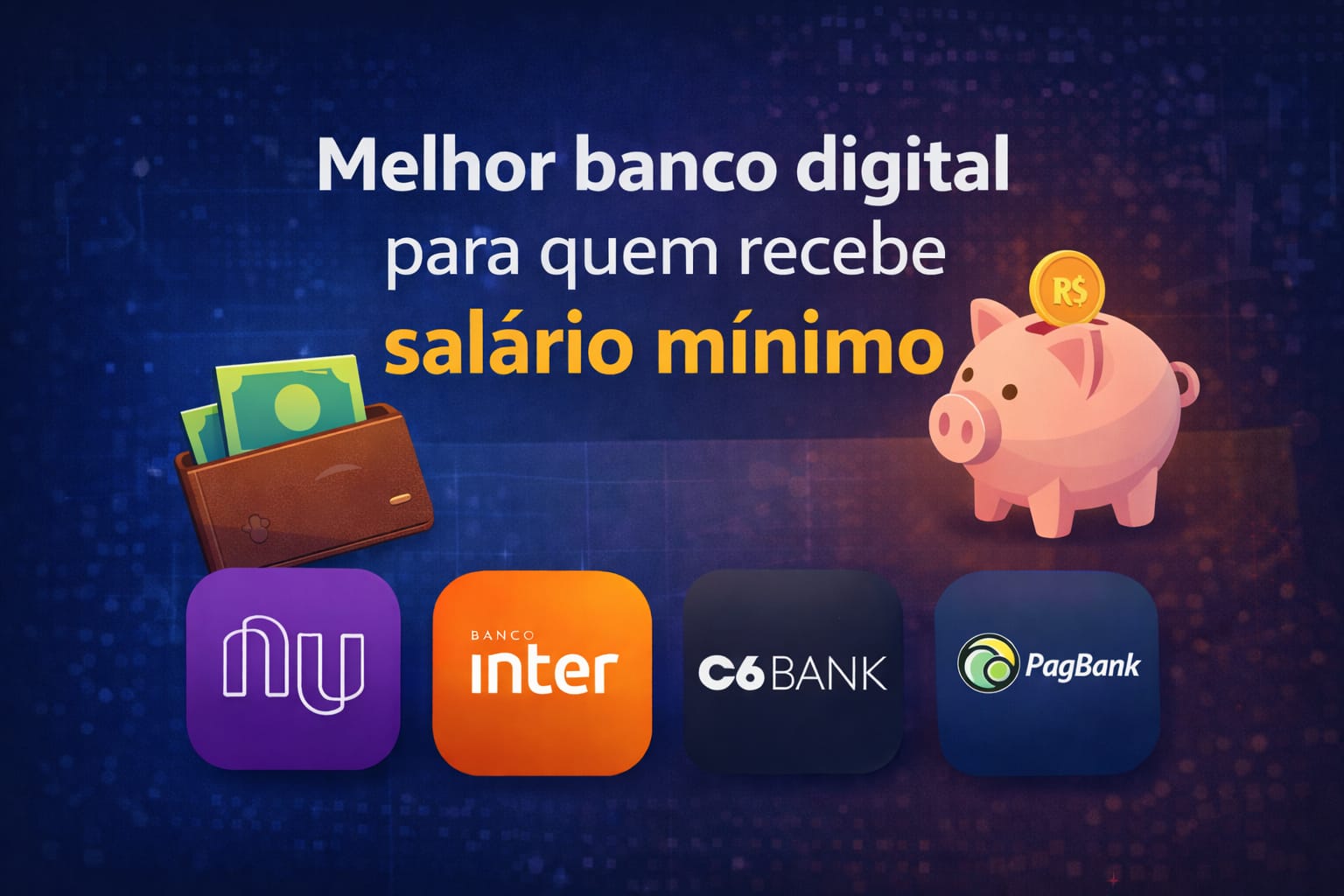 Melhor banco digital para quem recebe salário mínimo