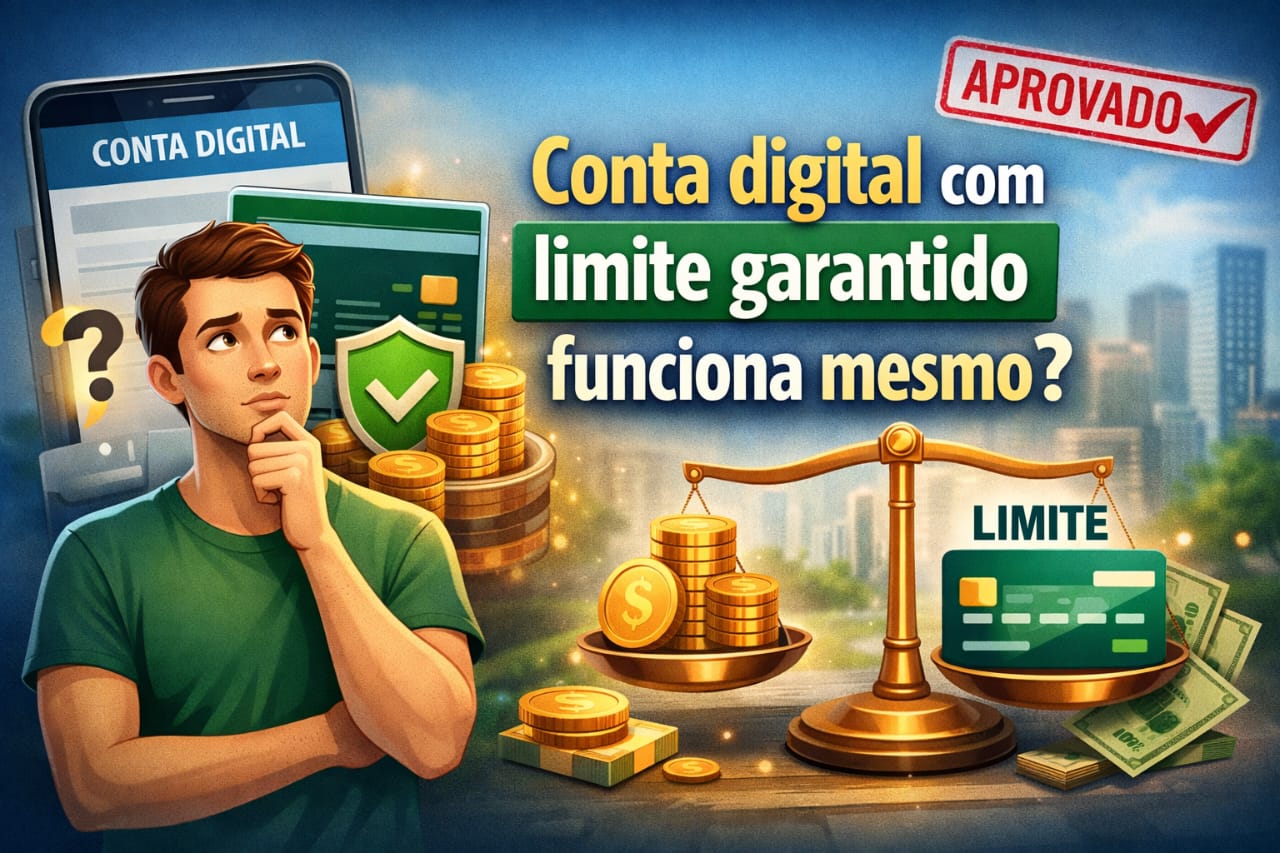Conta digital com limite garantido funciona mesmo?