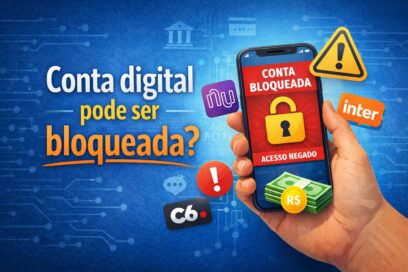 Conta digital pode ser bloqueada?