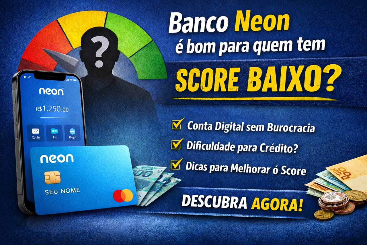 Banco Neon é bom para quem tem score baixo?