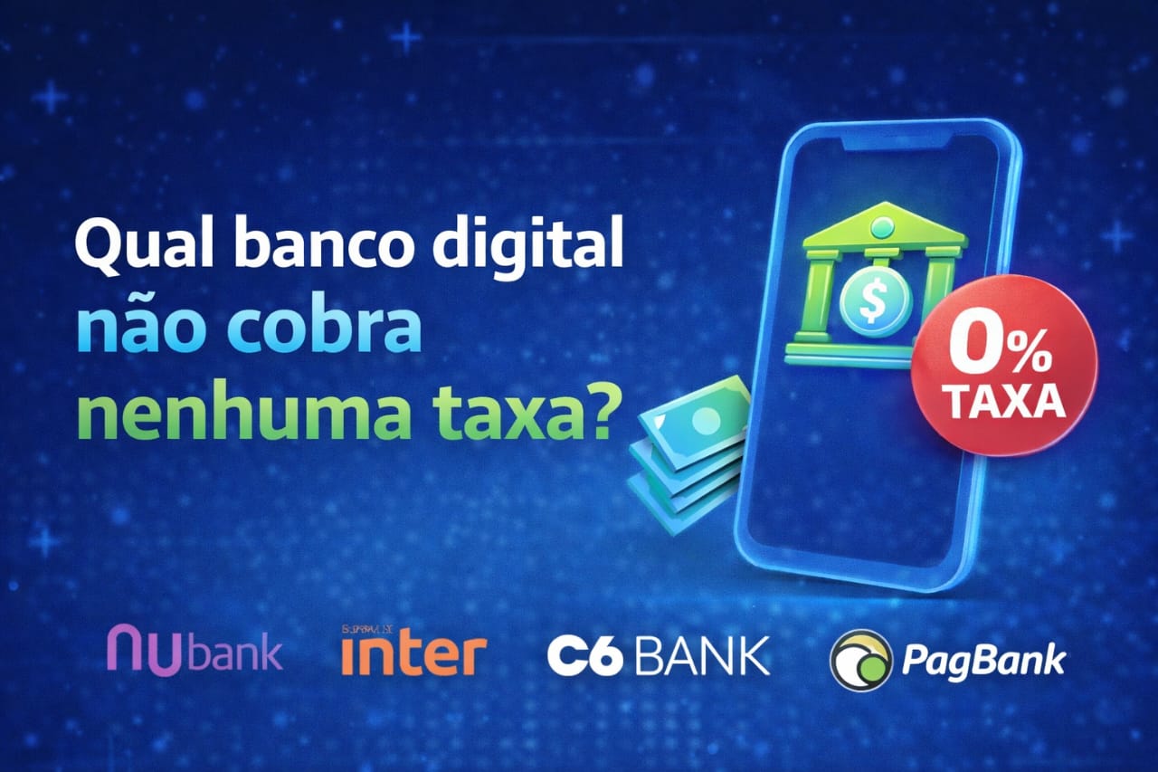 Qual banco digital não cobra nenhuma taxa?