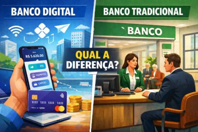 Qual a diferença entre banco digital e banco tradicional?
