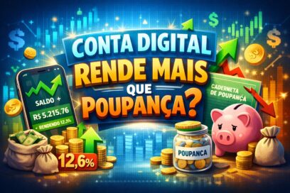 Conta digital rende mais que poupança?