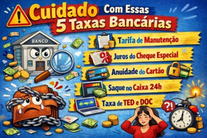 Cuidado: Com Essas 5 Taxas Bancárias Escondidas