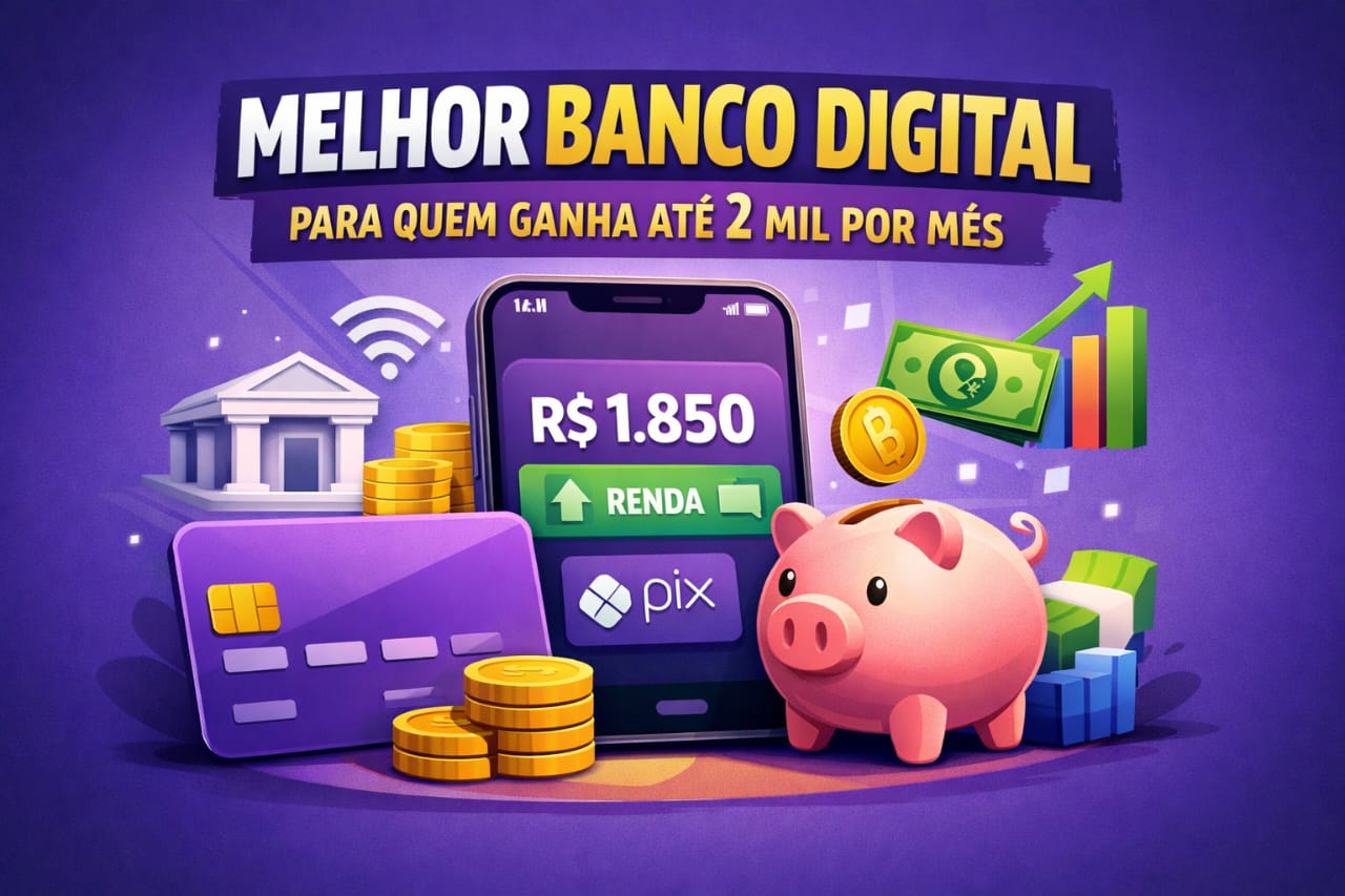 Melhor Banco Digital Para Quem Ganha Até 2 Mil Por Mês