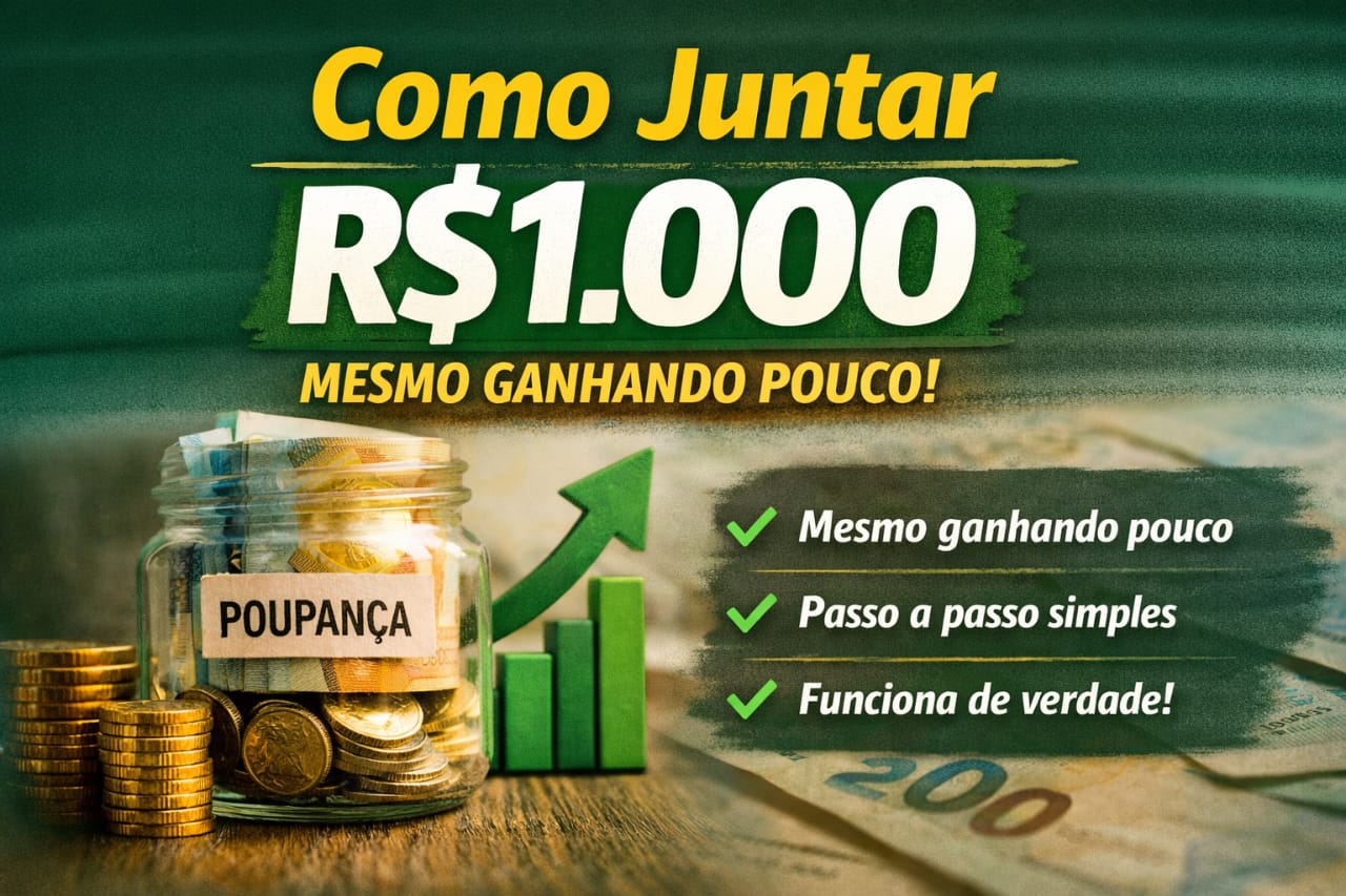 Como Juntar R$1.000 Mesmo Ganhando Pouco