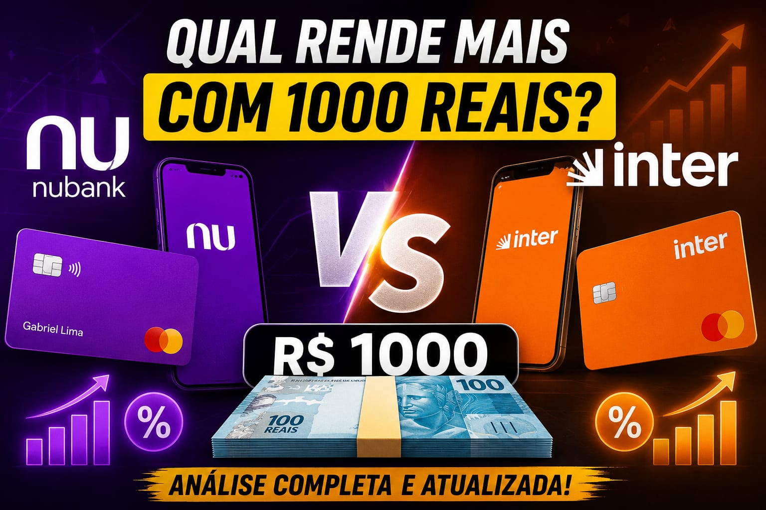 Nubank Vs Inter Qual Rende Mais Com 1000 Reais