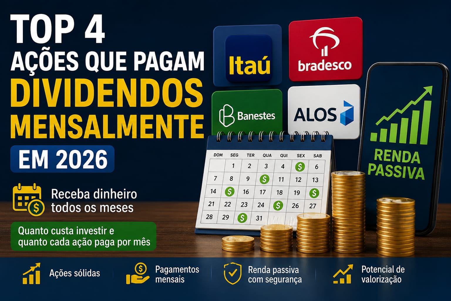 ações que pagam dividendos mensalmente