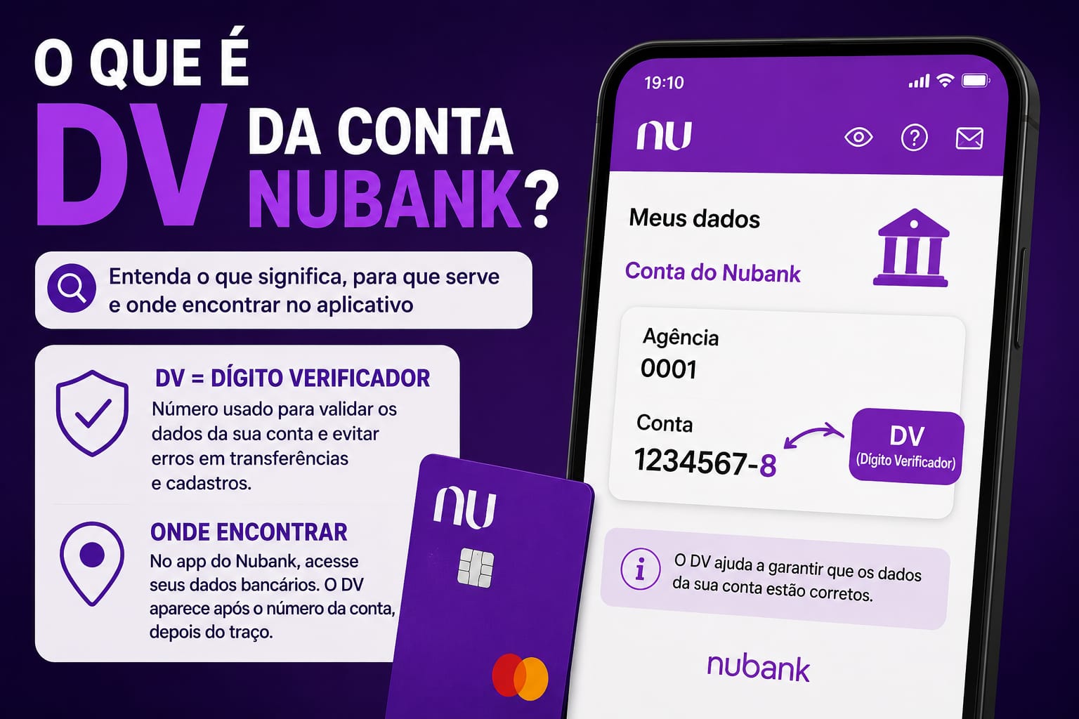 O Que é DV da Conta Nubank?
