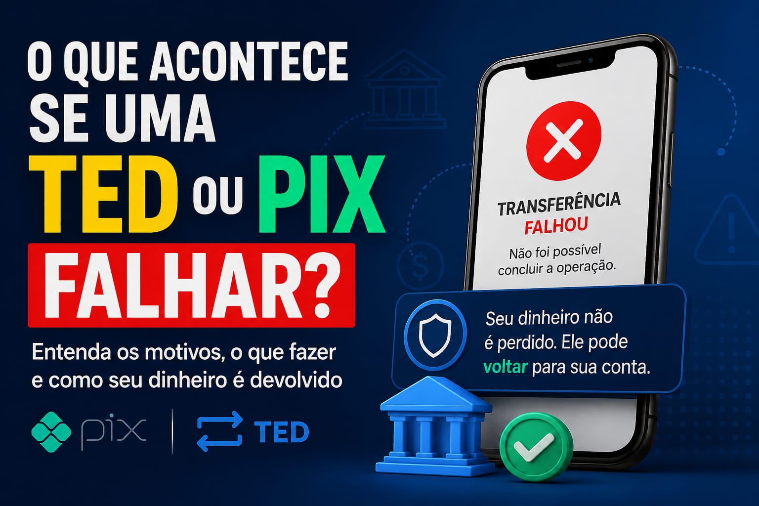 O Que Acontece Se Uma TED ou Pix Falhar?