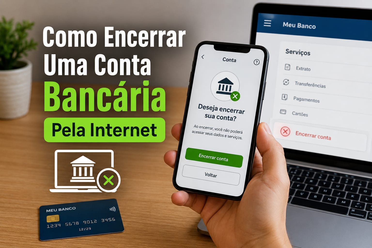 Como Encerrar Uma Conta Bancária Pela Internet