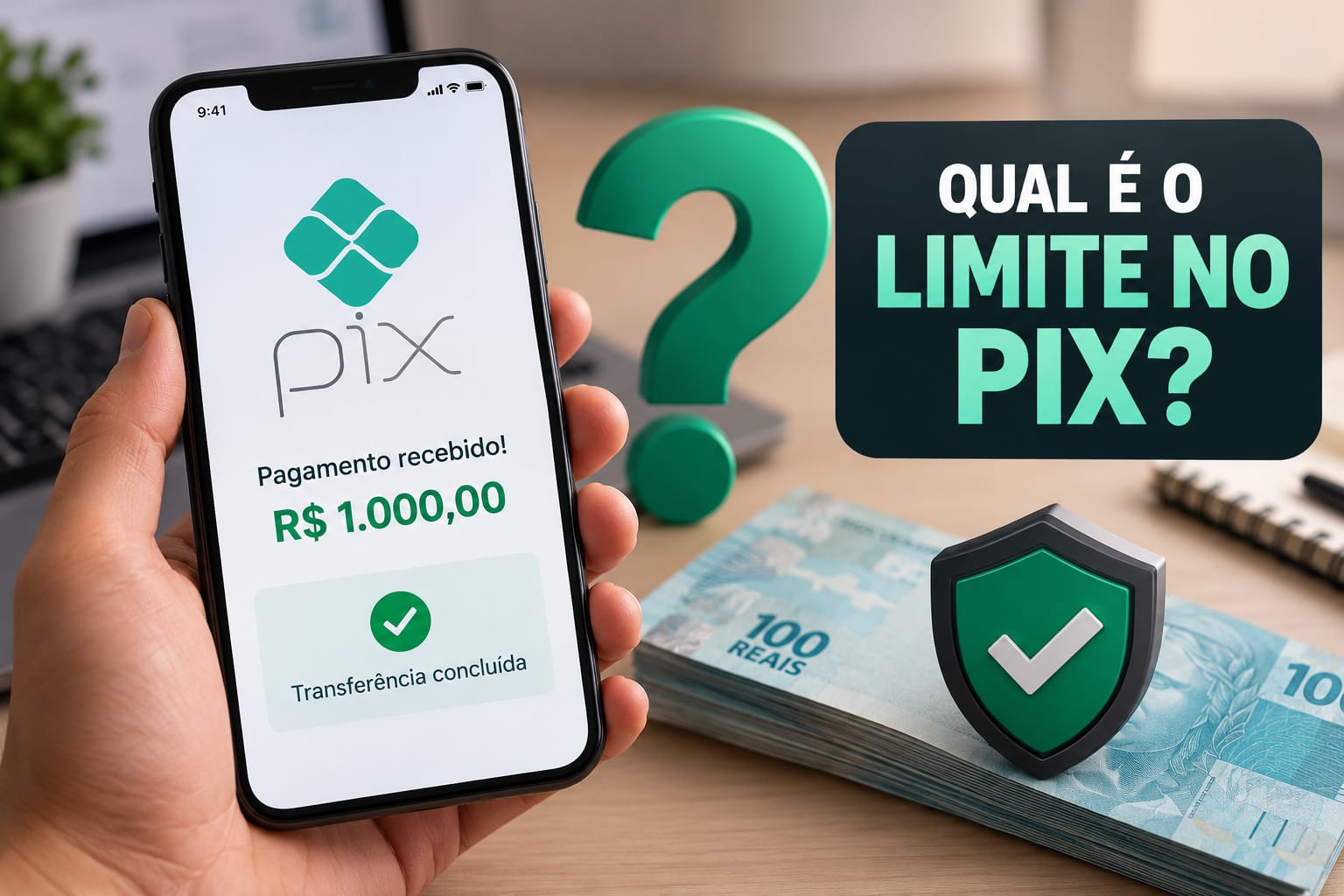 qual limite de dinheiro que posso receber no Pix sem problemas