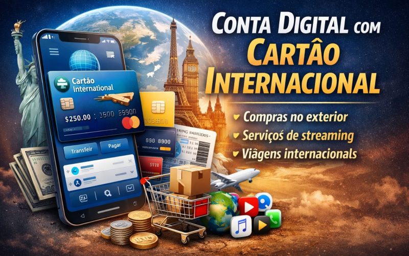 CONTA DIGITAL COM CARTÃO INTERNACIONAL