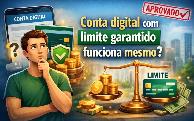 Conta digital com limite garantido funciona mesmo?
