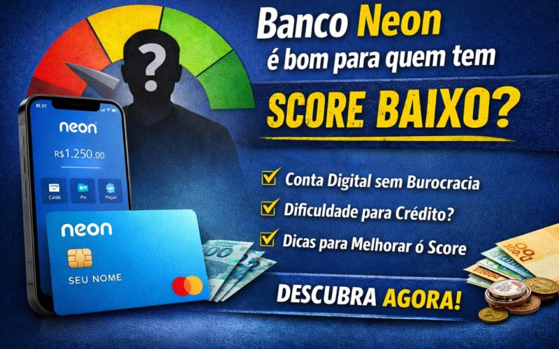 Banco Neon é bom para quem tem score baixo?
