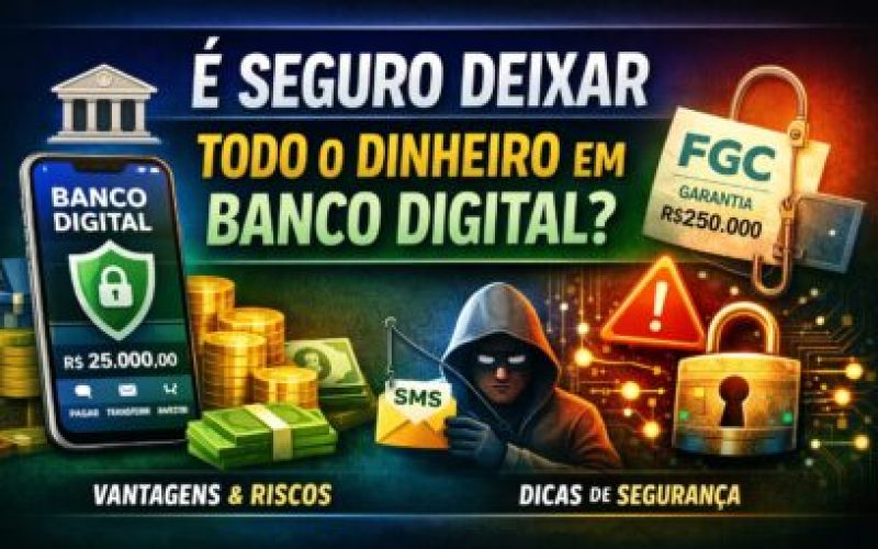 É Seguro Deixar Todo o Dinheiro em Banco Digital?