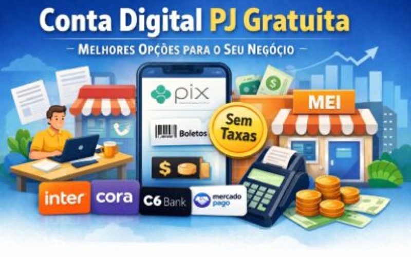 Conta digital PJ gratuita
