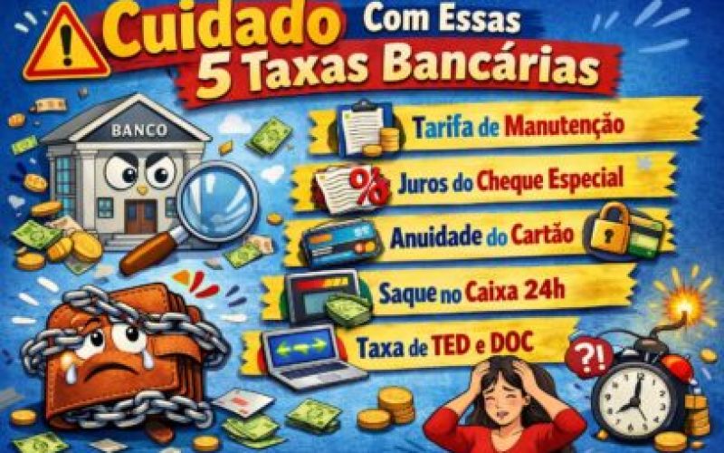 Cuidado: Com Essas 5 Taxas Bancárias Escondidas