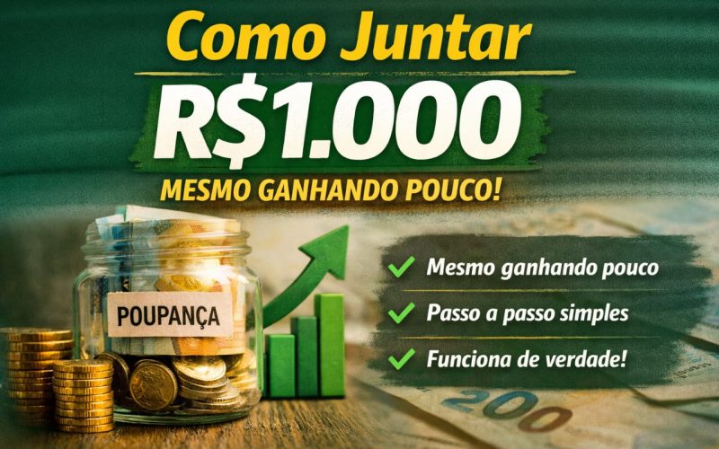 Como Juntar R$1.000 Mesmo Ganhando Pouco
