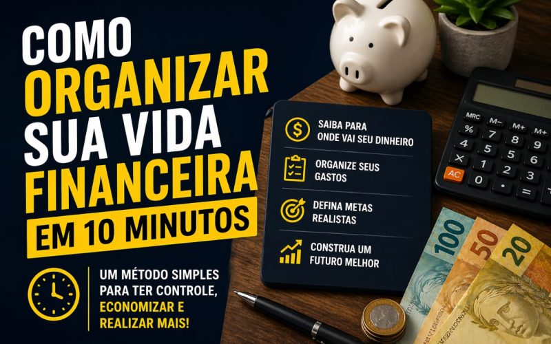 Como Organizar Sua Vida Financeira em 10 Minutos