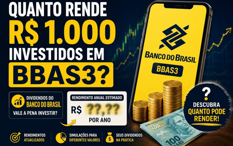 Quanto Rende R$ 1.000 Investidos em BBAS3?