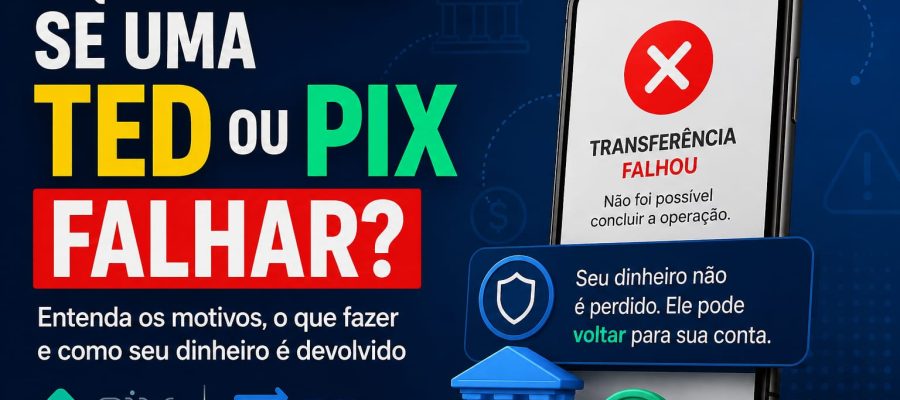 O Que Acontece Se Uma TED ou Pix Falhar?