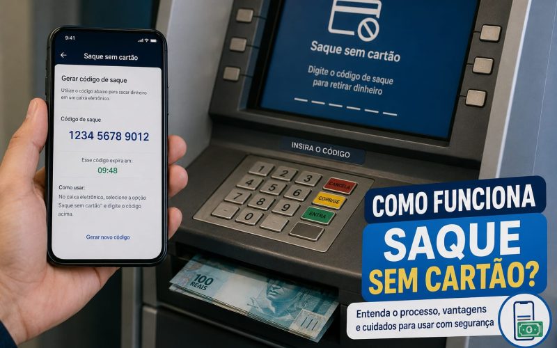 como funciona saque sem cartão