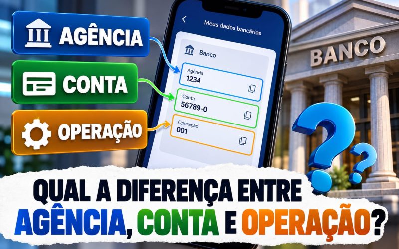 qual a diferença entre agência conta e operação