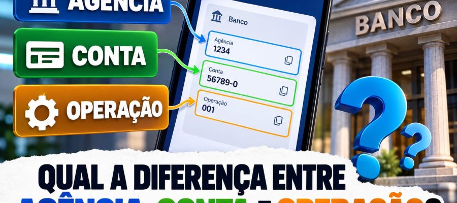 qual a diferença entre agência conta e operação